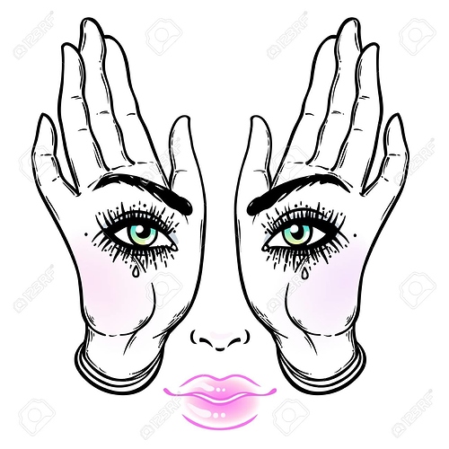 78830782-mysterious-creature-with-eyes-on-the-hands-hand-drawn-illustration-occult-design-vector-illustration