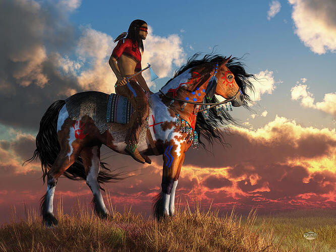 warrior-and-war-horse-daniel-eskridge