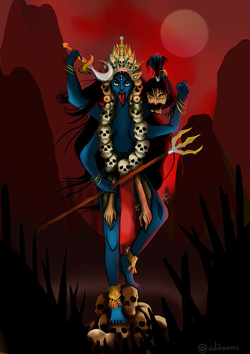 Mahakali Godess of Ego Death-time-and-destruction