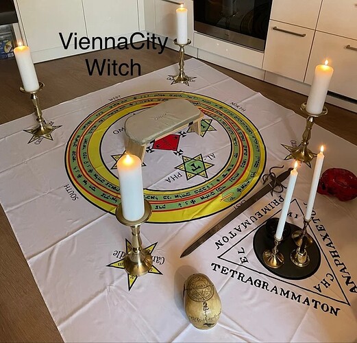 Ceremonial Magick Goetia Circle With Tetragrammation