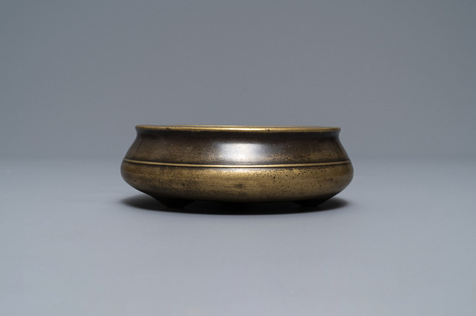 a-flat-chinese-bronze-tripod-censer-xuande-mark-18th-c-1