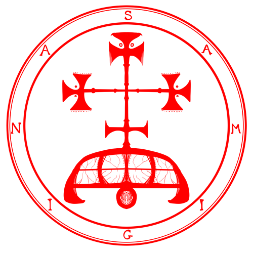 Samigina summoning circle magick circle, occult sigil, goetia bael