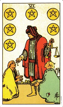 six of pentacles