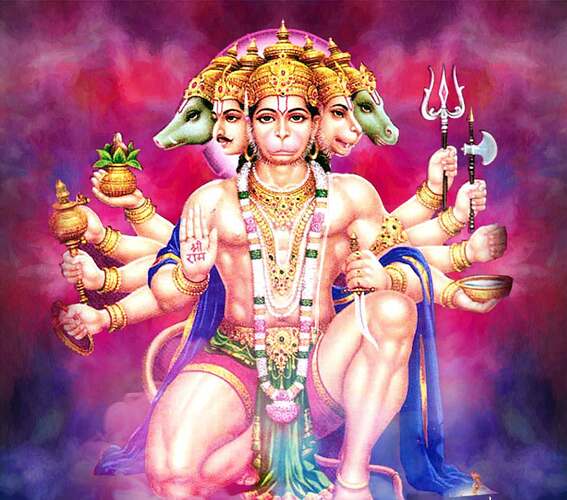 bhagwan-hanuman-panchmukhi-jaishrihanumanchalisa