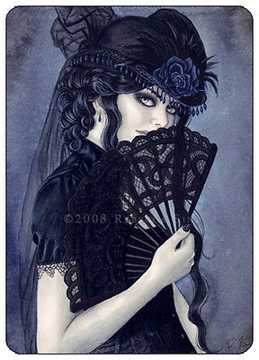 Gothic-Fantasy-Art-ACEO-PRINT-vampire-Victorian-Fan